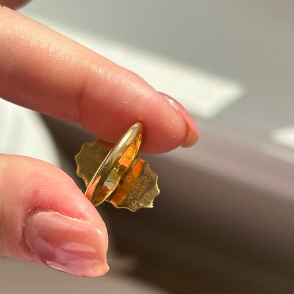 Coventry Green Jade Ring Size 4 Gold 1/20 12KT G.E. - Picture 10 of 11